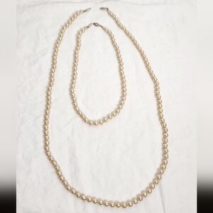 60s Glass Pearl Necklaces